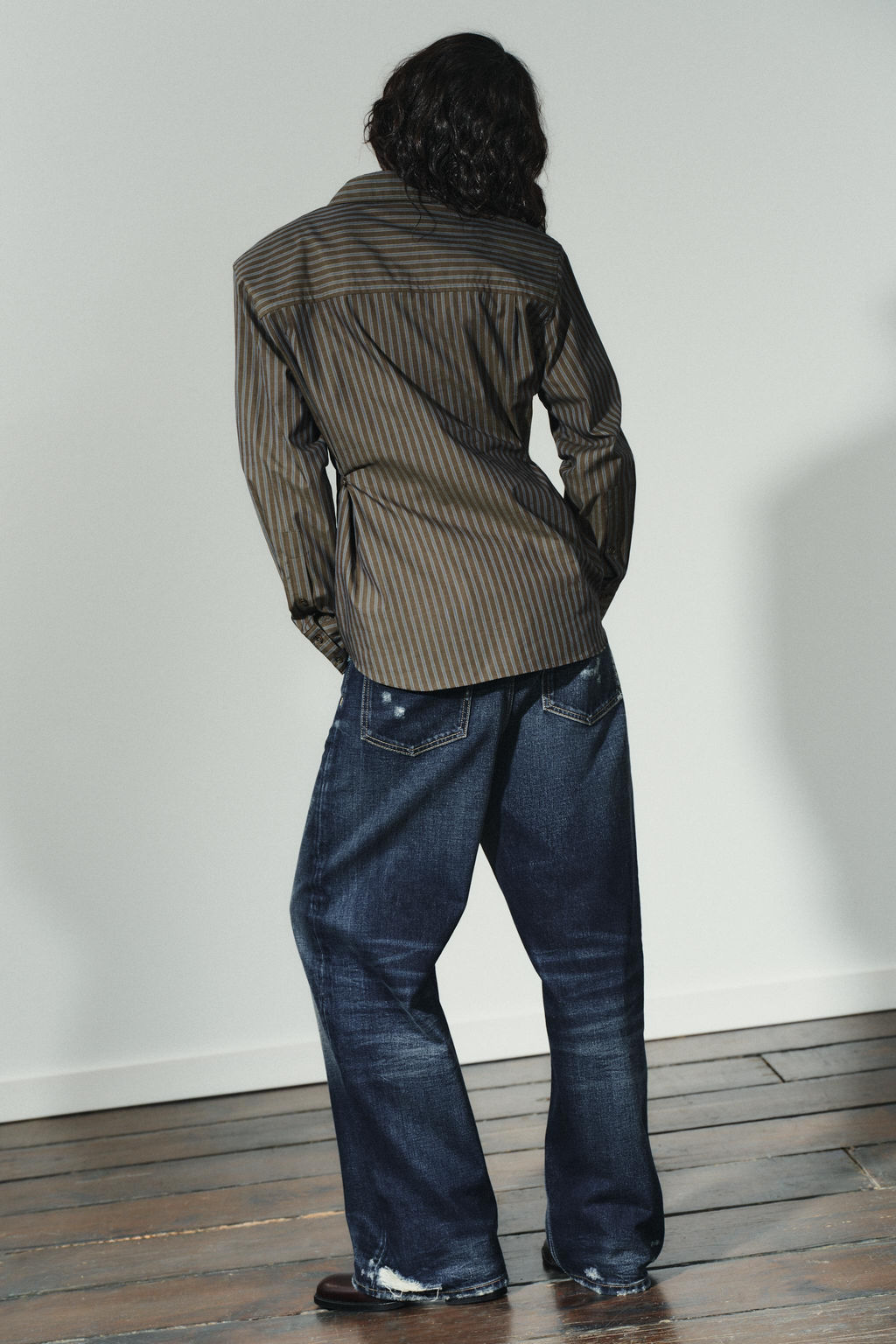 STRIPED POPLIN SHIRT - Zara фото 6