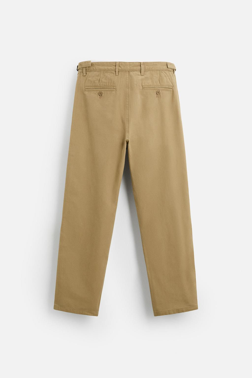 REGULAR FIT CHINO TROUSERS - Zara фото 7