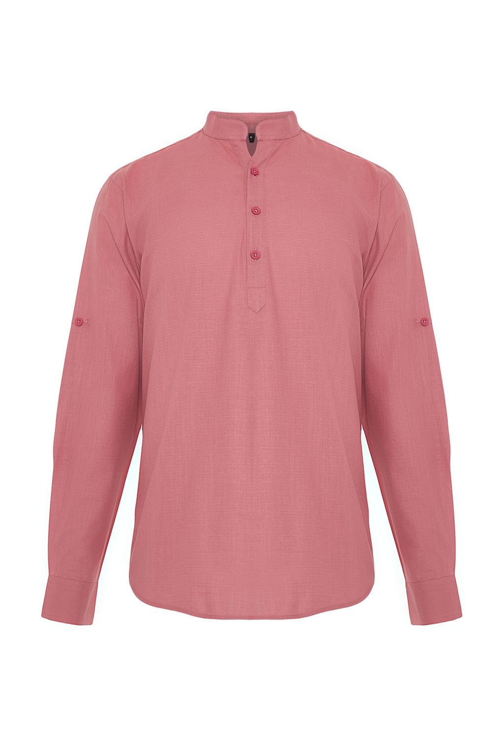 Gul Kurusu Hakim Yaka Regular Fit Kollar? Apoletli Gomlek TMNSS24GO00039