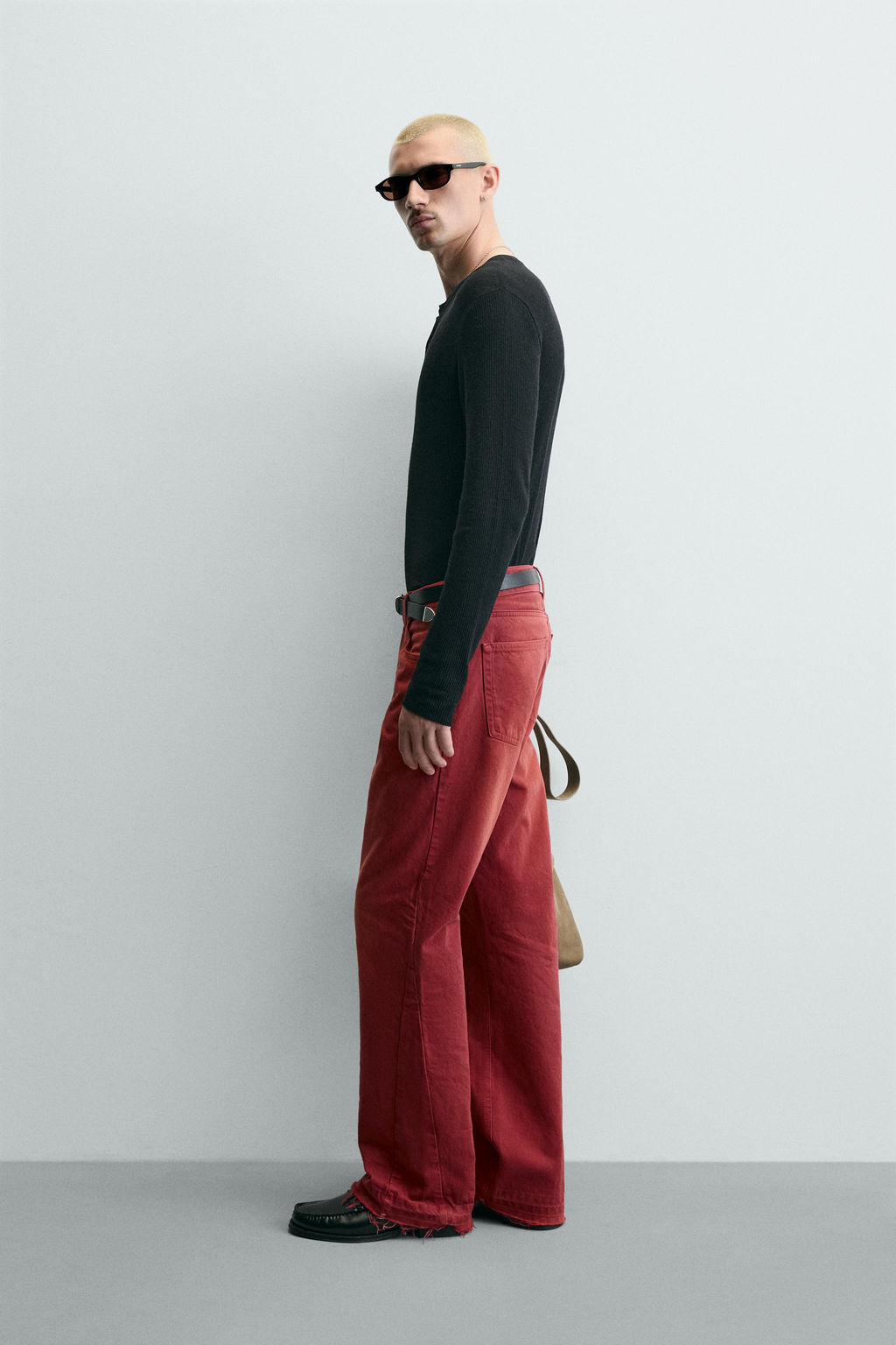 JEANS FLARE FIT / Rojo - Zara фото 4