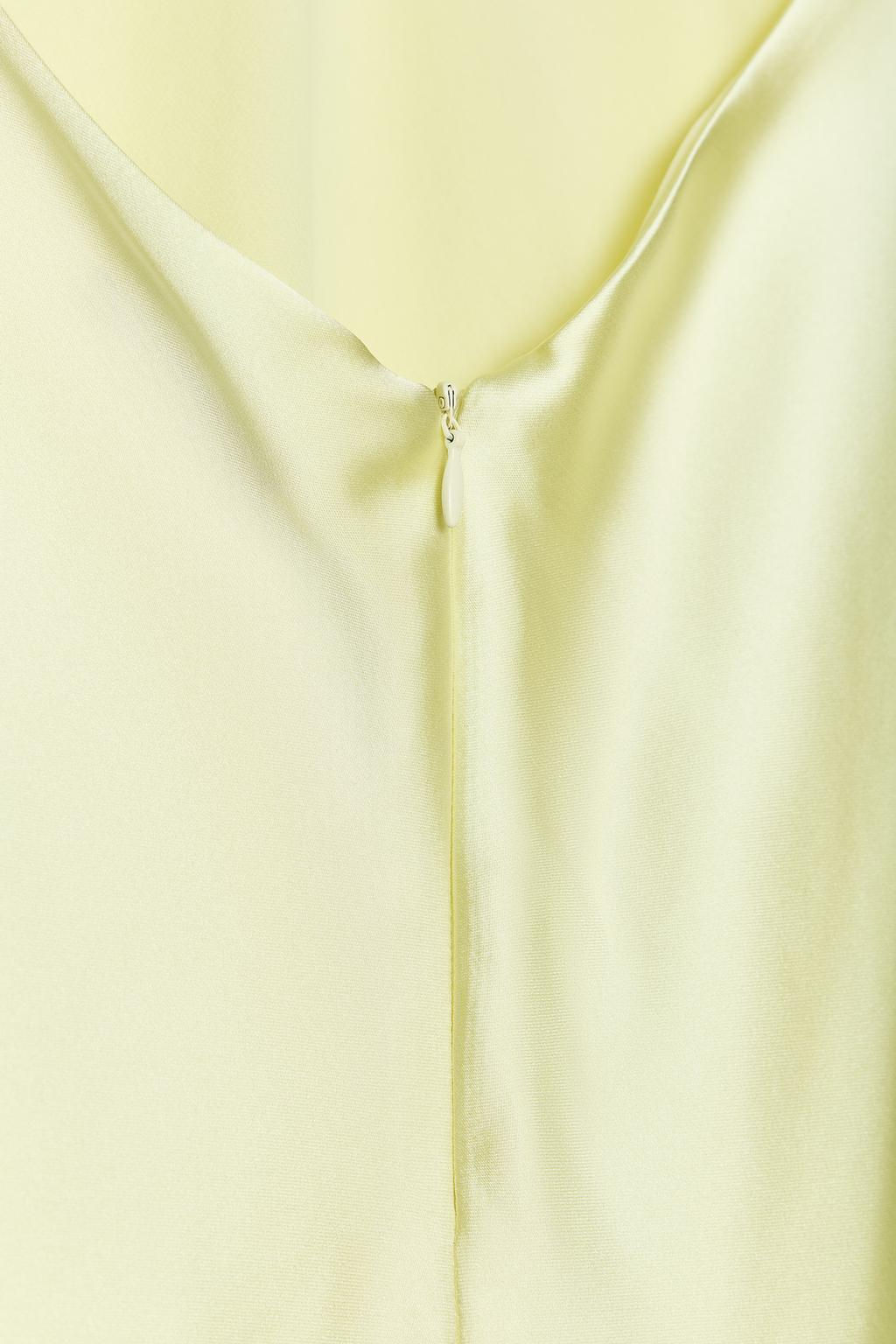 SATIN MIDI DRESS WITH STRAPS ON THE BACK - Zara фото 15