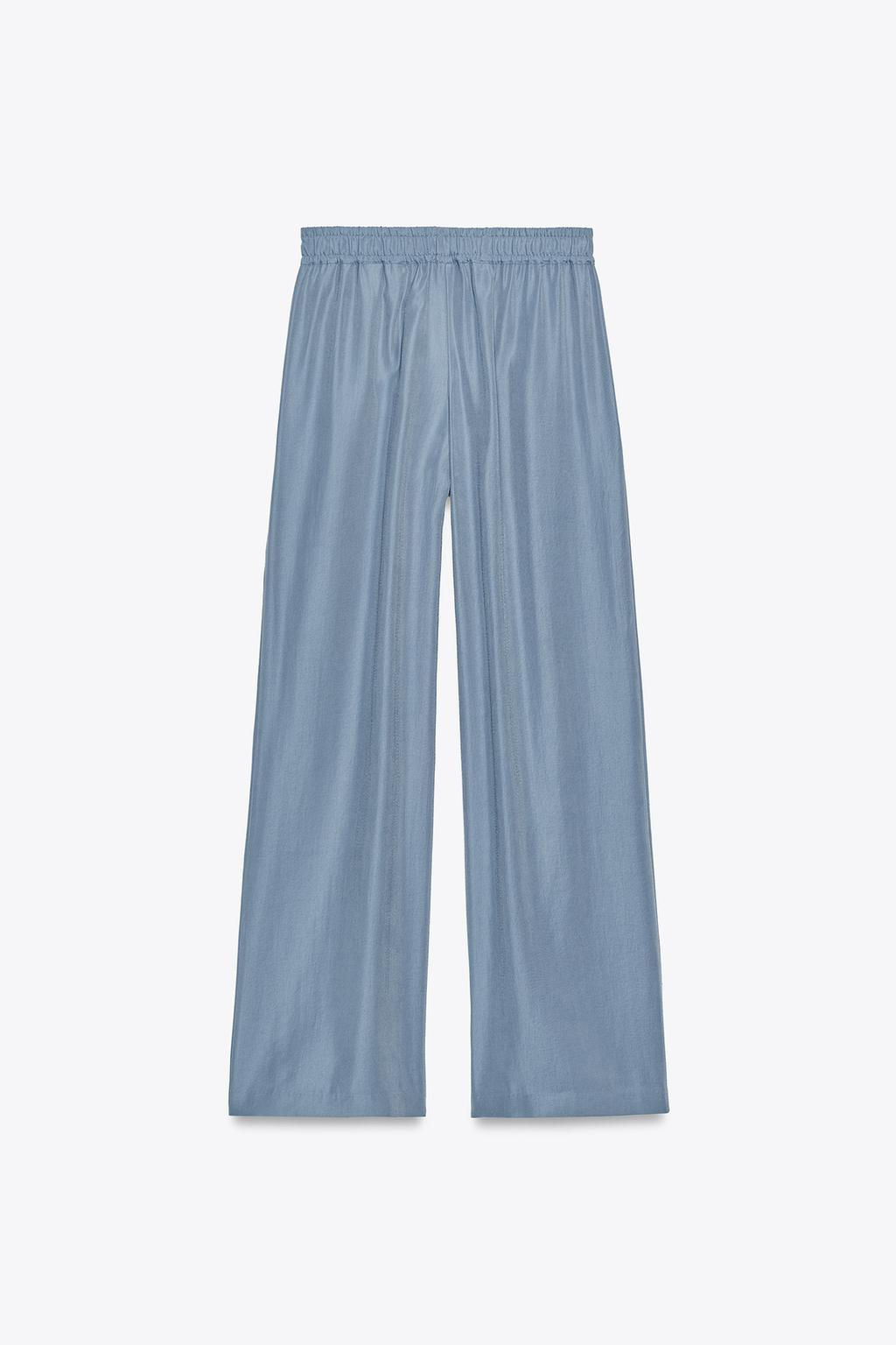SOFT-TOUCH WIDE-LEG TROUSERS - Zara фото 6