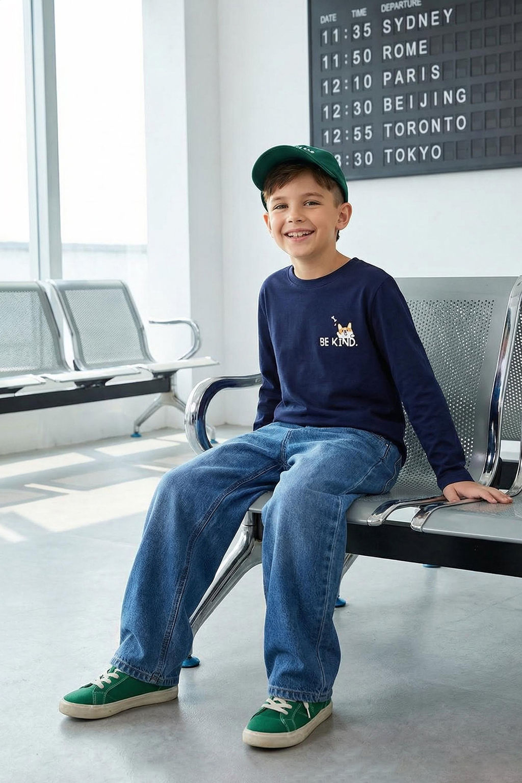 Lacivert Erkek Cocuk Hayvan Desenli Bisiklet Yaka Pamuklu Orme T-Shirt TKDAW25TS00009 - Trendyolmilla фото 17