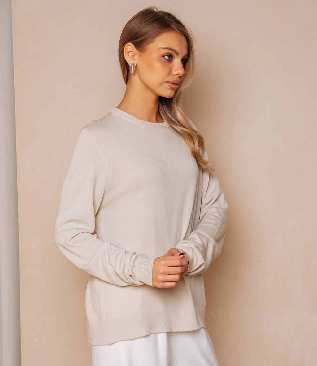 Джемпер #ОКТ125002, светло-бежевый - Dommod фото 2