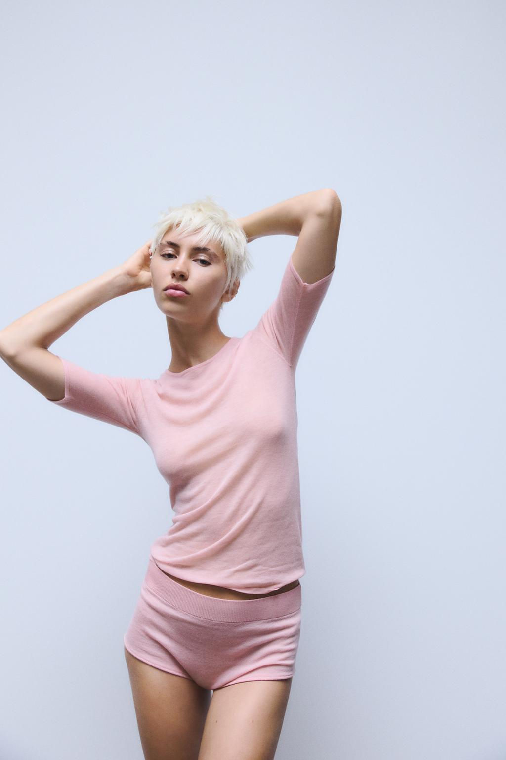 100% WOOL T-SHIRT - Zara фото 6