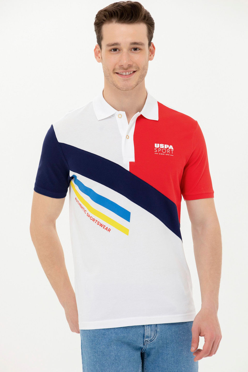 Мужская красная футболка с воротником-поло Неожиданная скидка в корзине - U.s. polo assn фото 9