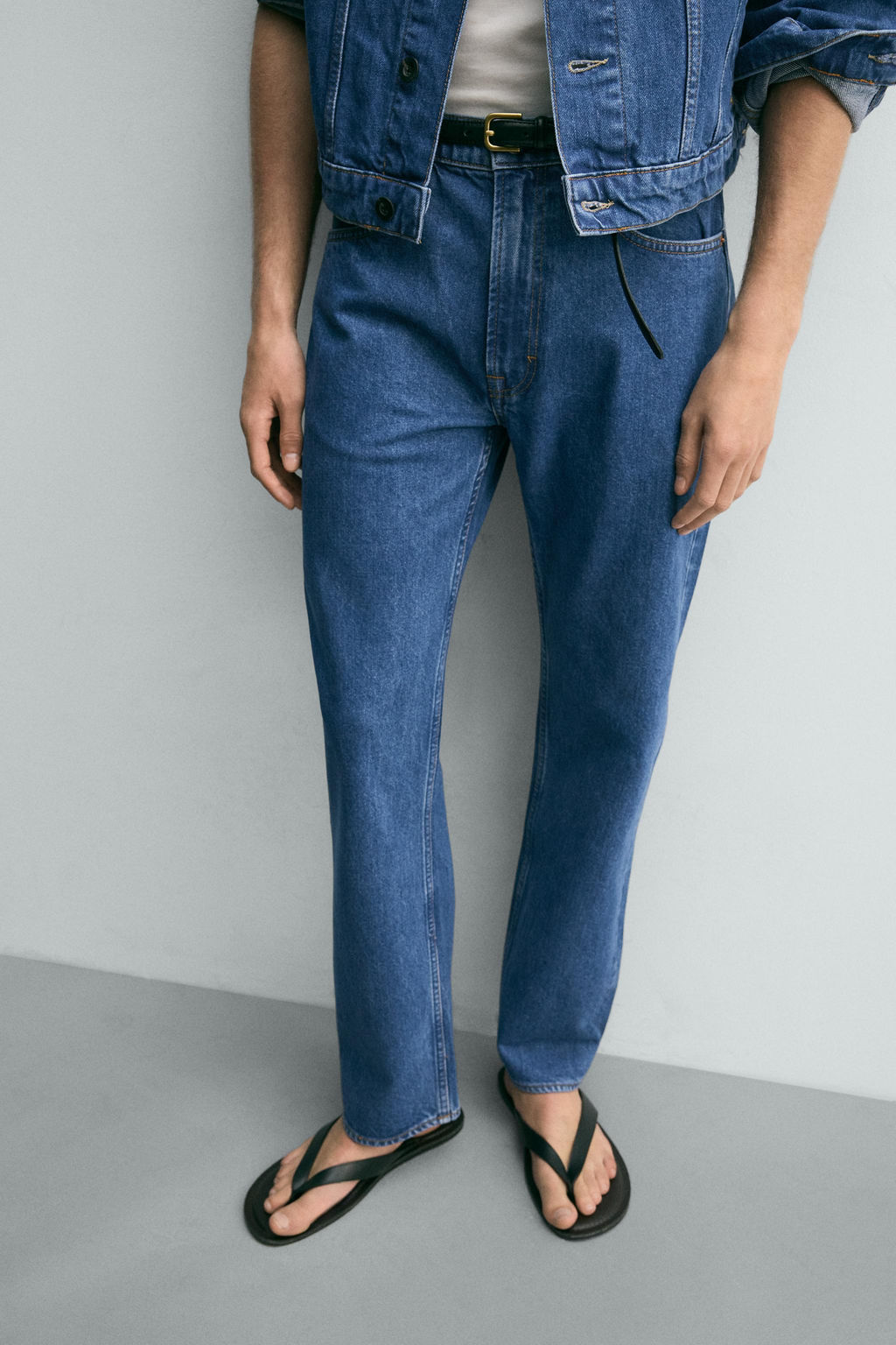 JEANS STRAIGHT ANKLE FIT / Azul - Zara фото 7