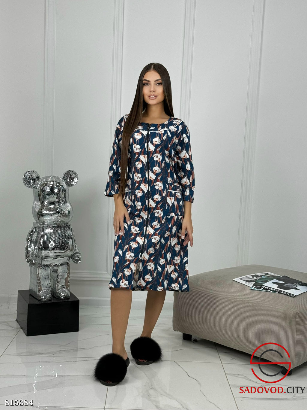 Халат женский с начесом