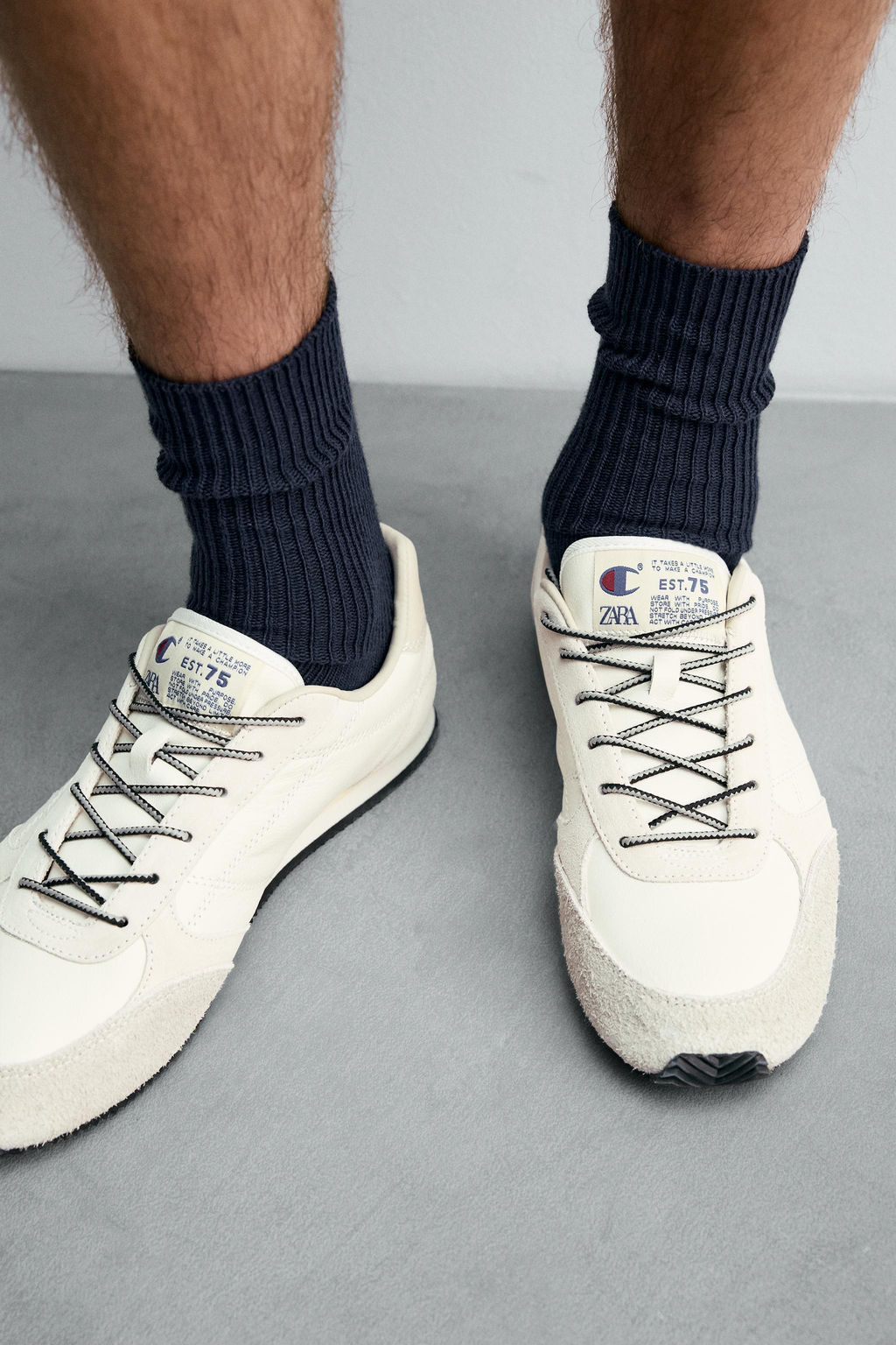 CHAMPION ® X ZARA LEATHER TRAINERS  фото 10