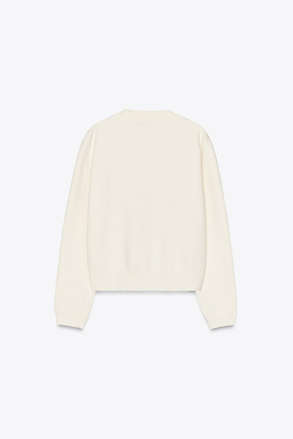 KNIT CARDIGAN WITH GOLDEN BUTTONS - Zara фото 6