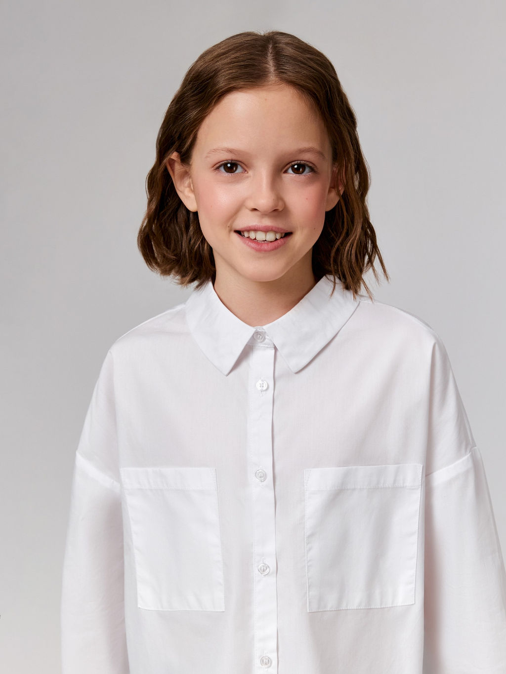 ACOOLA / Блузка детская для девочек Kort молочный  фото 6