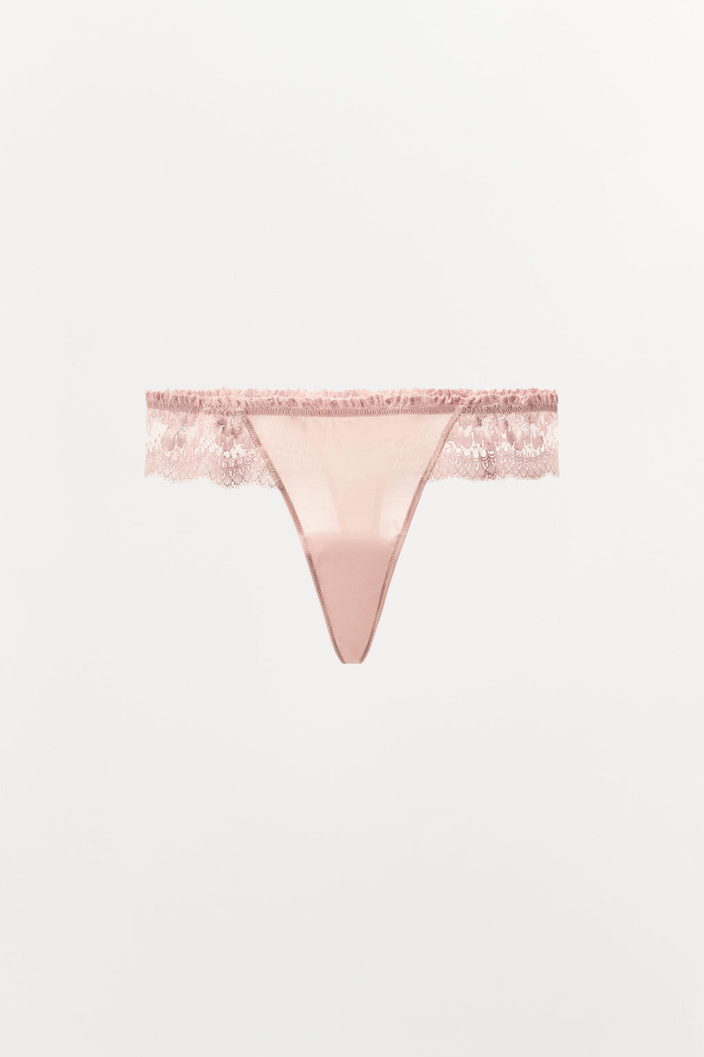 TANGA COMBINADO ENCAJE / Rosa pastel - Zara фото 5