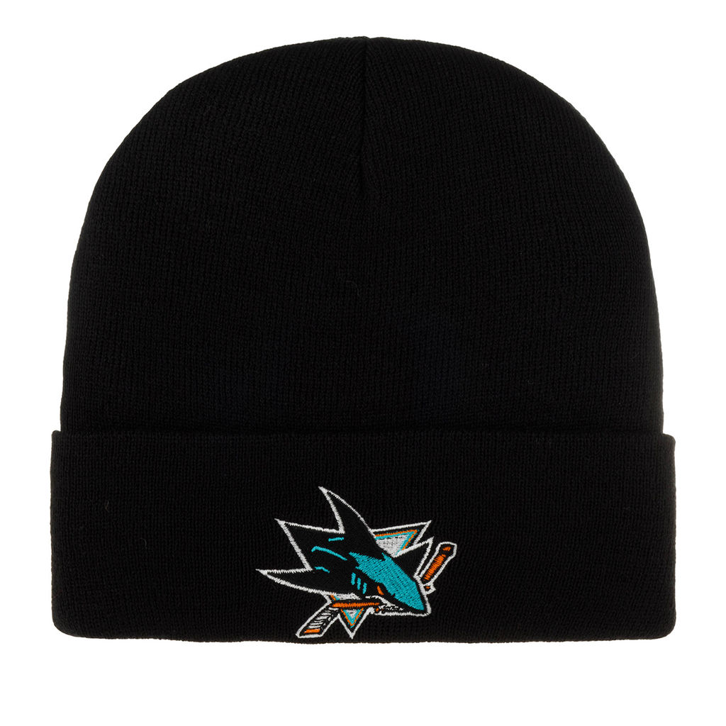 Шапка AMERICAN NEEDLE арт. 21019B-SJS San Jose Sharks Cuffed Knit NHL (черный)