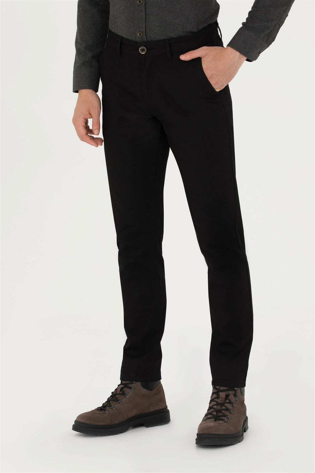 Мужские черные брюки из плотной ткани/чиносы Неожиданная скидка в корзине - U.s. polo assn фото 2