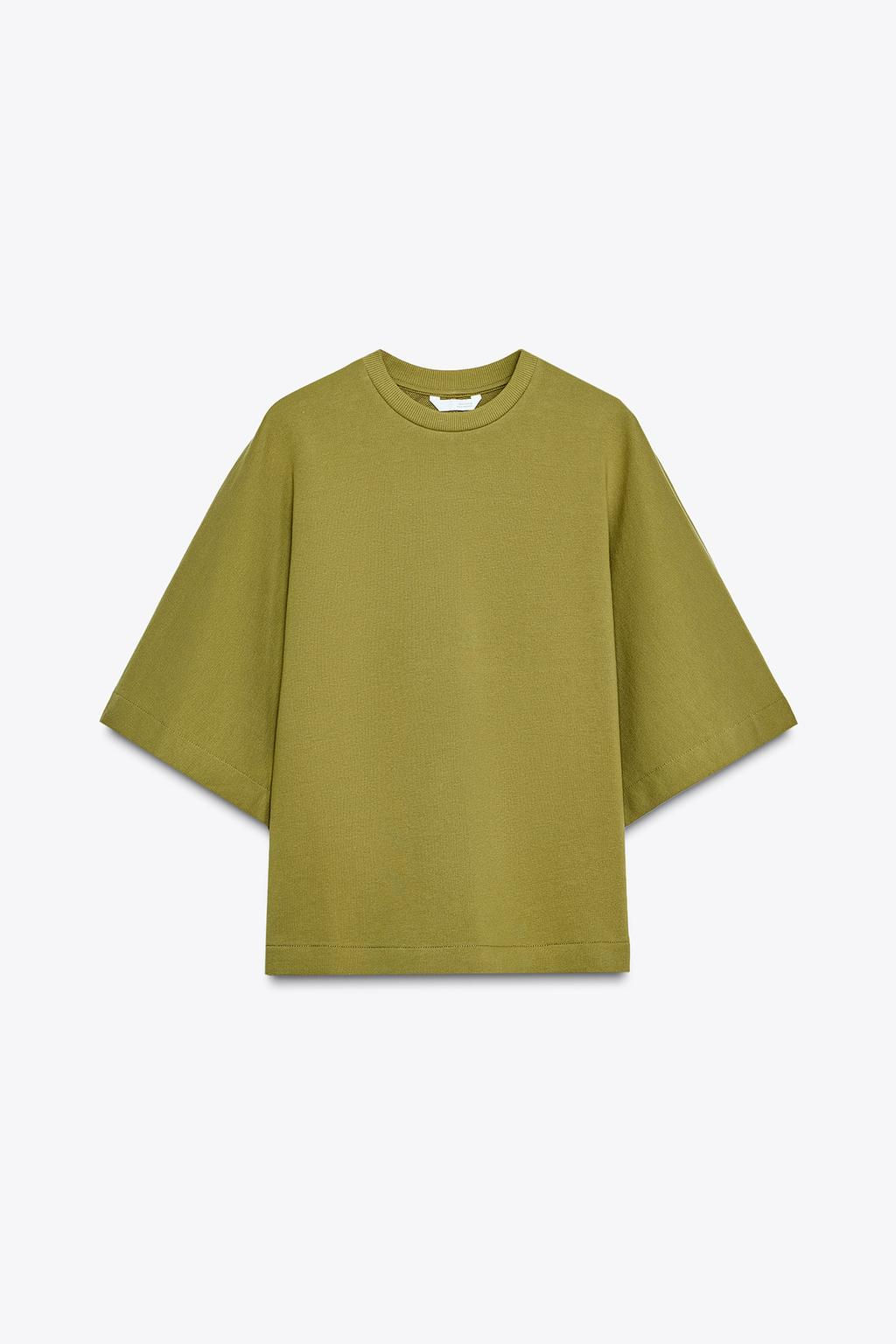 RUSTIC SHORT SLEEVE SWEATSHIRT - Zara фото 21