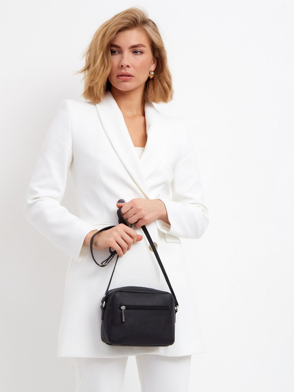 Женская кожаная сумка Richet 2611LN 664 Черный(s)