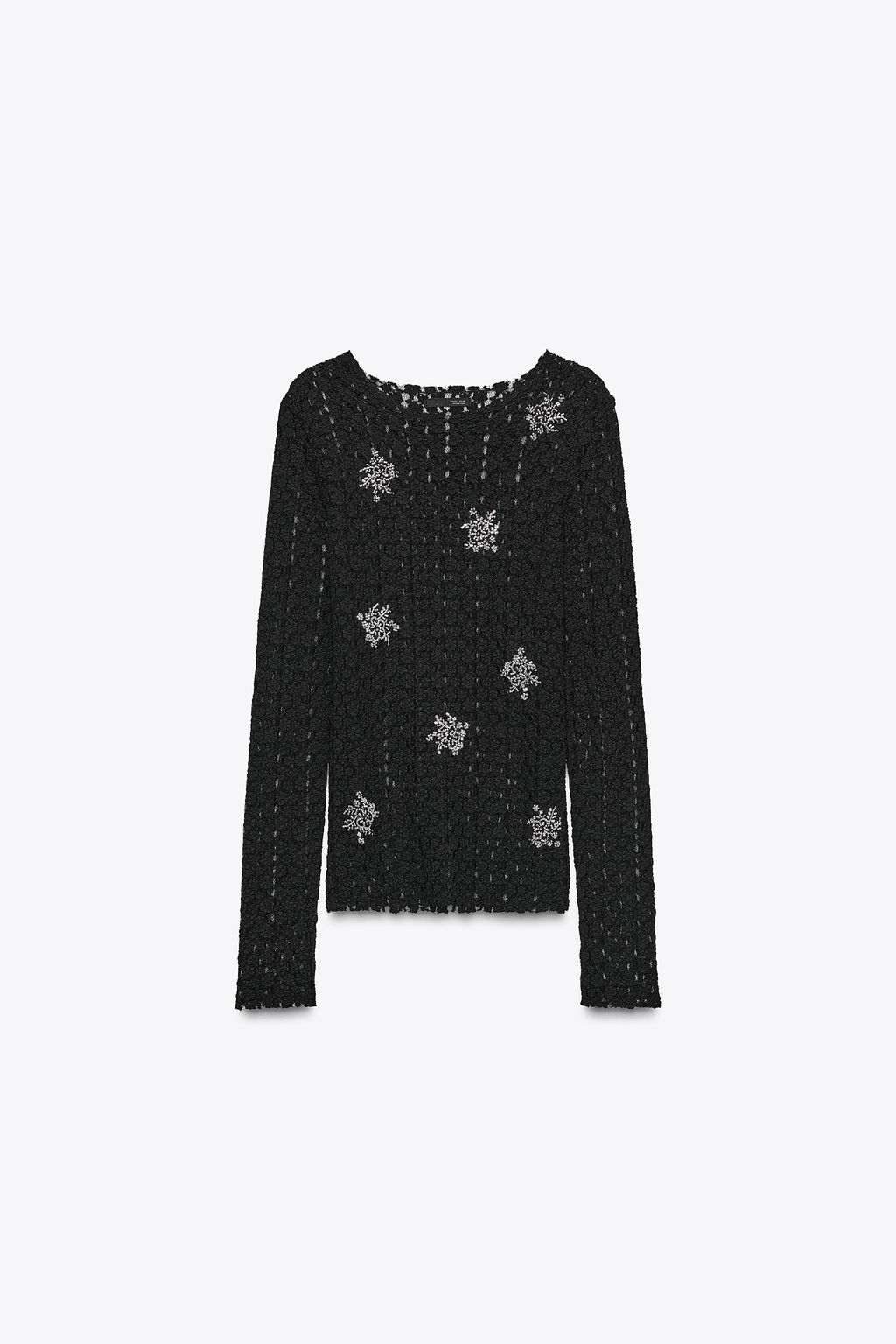 BEADED LACE TOP