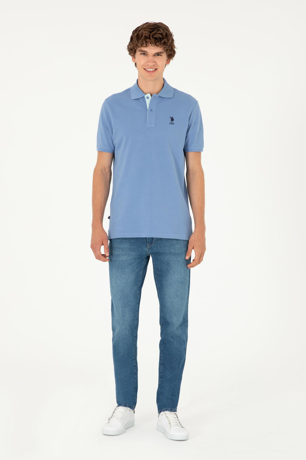 Мужская темно-синяя базовая футболка Неожиданная скидка в корзине - U.s. polo assn фото 4