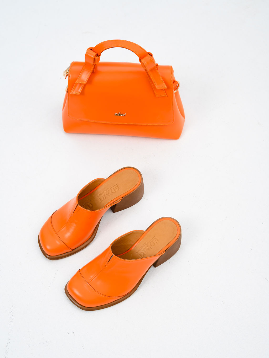 Сабо 5132.23663br.Оранжевый+коричневый