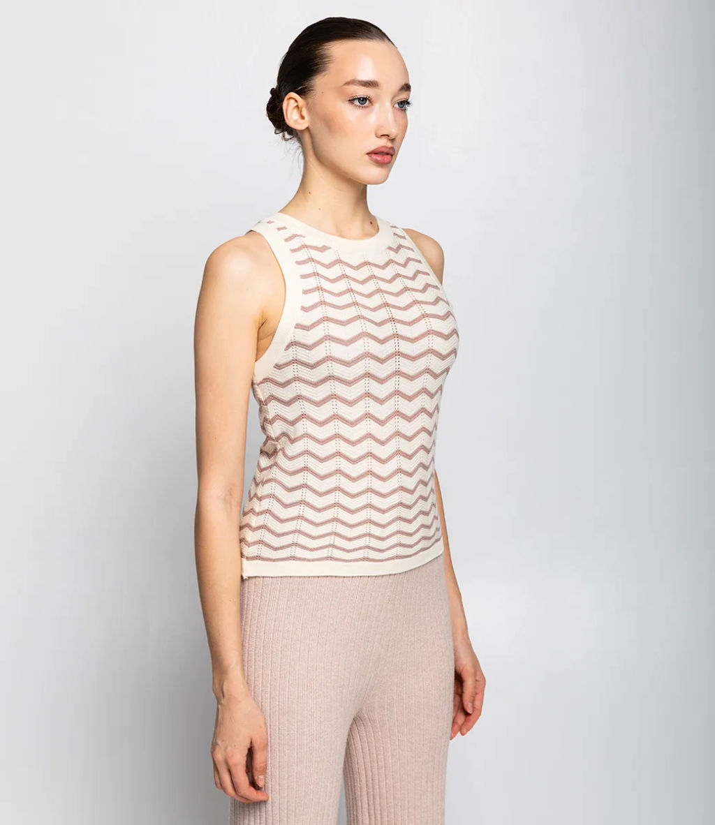 Топ #КТ1660 (1), молочный,пудровый