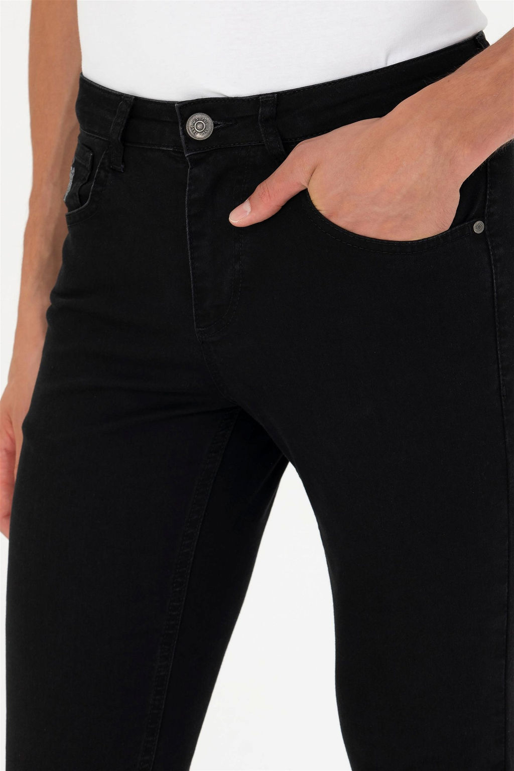 Мужские черные джинсовые брюки - U.s. polo assn фото 6