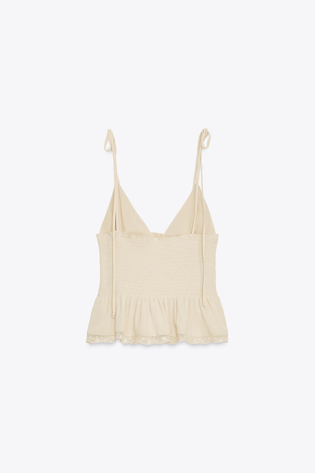 SMOCKED COMBINATION TOP - Zara фото 4