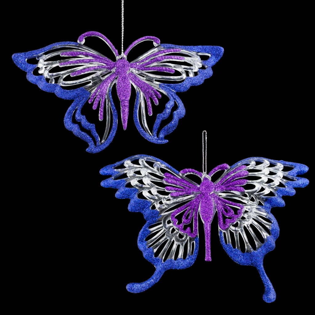 Цена за 1 шт. Украшение ErichKrause Decor Бабочка экзотическая 13см