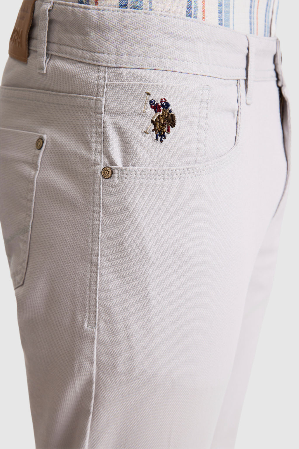 Erkek A__k Gri Kanvas / Chino Pantolon - U.s. polo assn фото 6