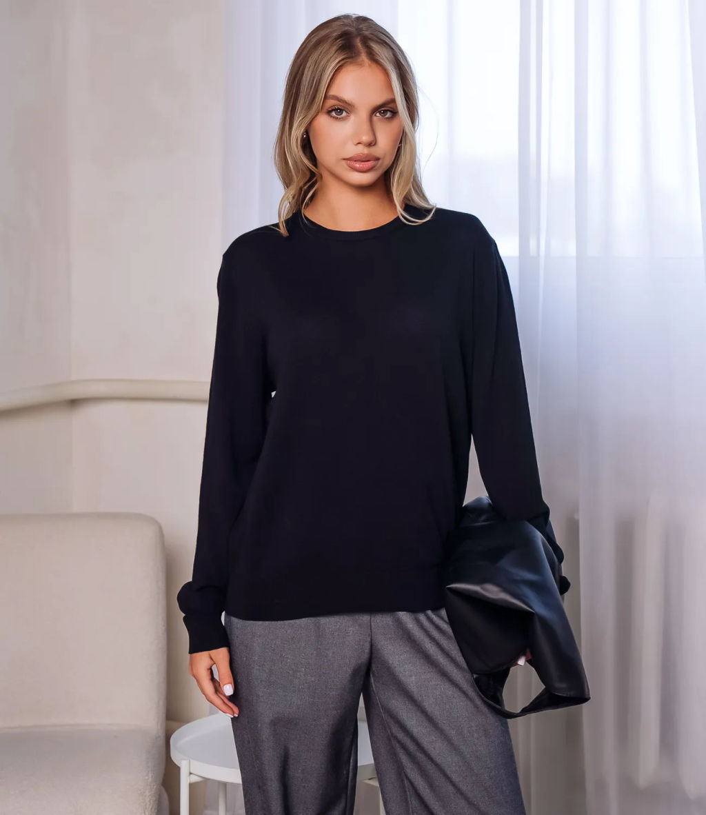 Джемпер #ОКТ125002, чёрный