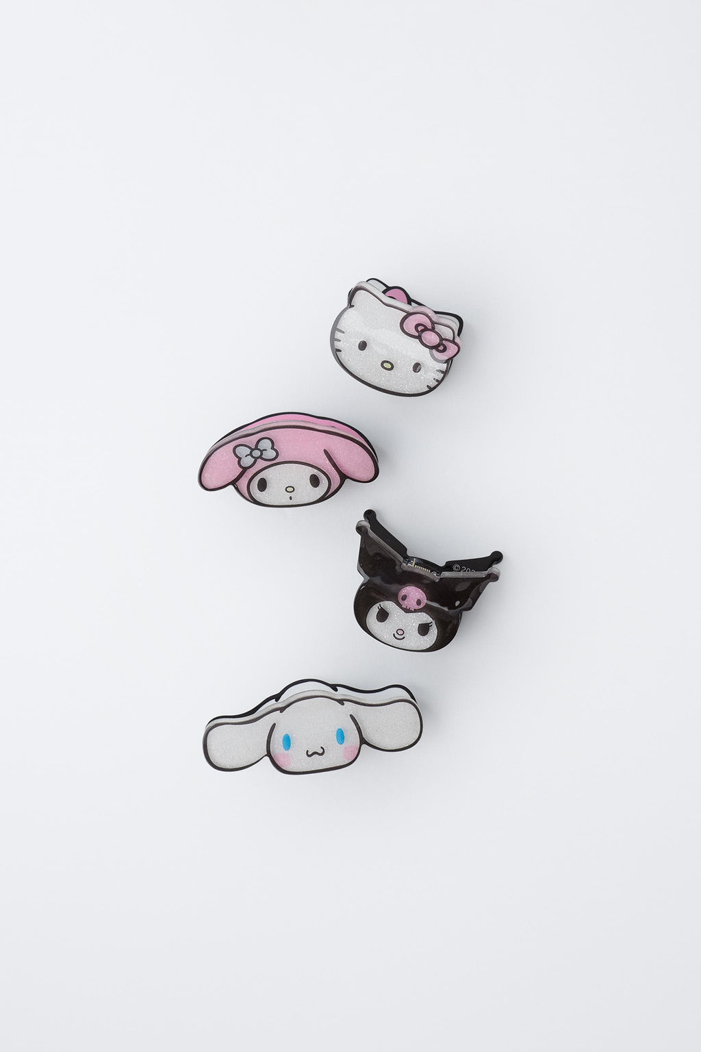 HELLO KITTY AND FRIENDS SANRIO FOUR-PACK OF HAIR CLIPS - Zara фото 4