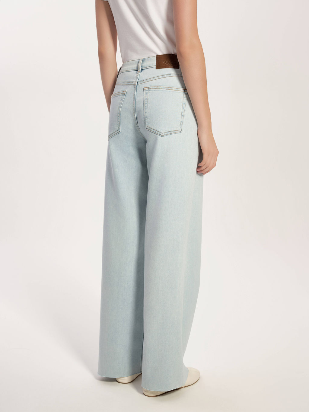 CONTE CON-784 Джинсы wide leg ULTRA-LONG небесно-голубого цвета light blue