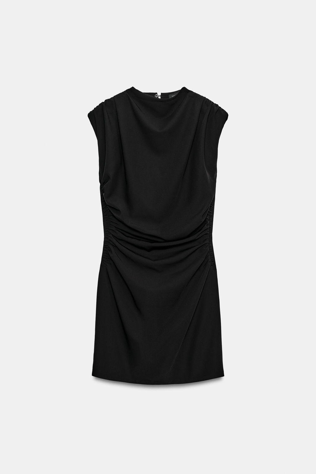 VESTIDO MINI DRAPEADO HOMBRERAS / Negro - Zara фото 9
