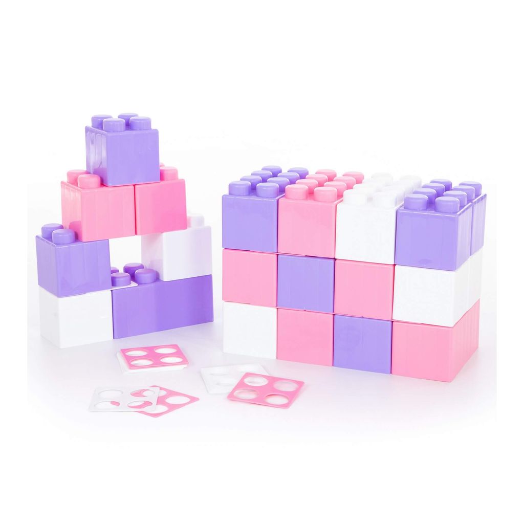 Конструктор строительный XXL, 24 элемента (v2) + соединитель (24 элемента) - Полесье фото 2