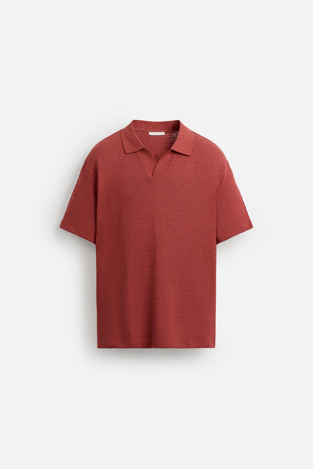 GEOMETRIC JACQUARD POLO SHIRT - Zara фото 6