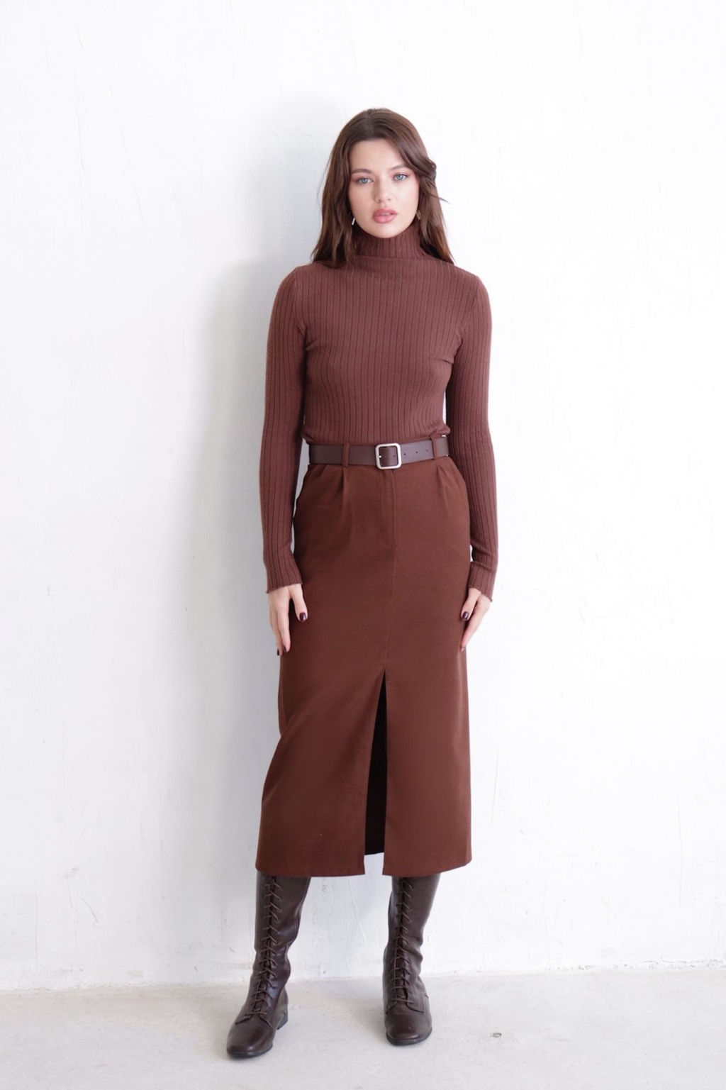 Юбка миди-макси с разрезом спереди - Martichelli фото 57