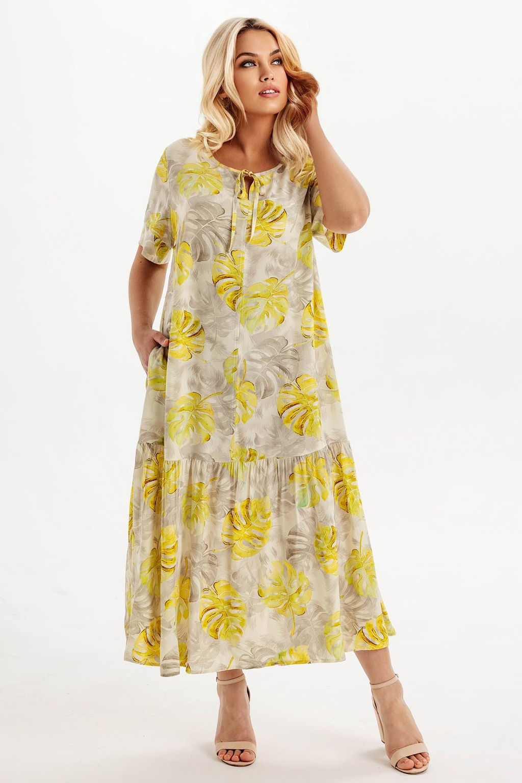 Платье штапель 6147/01/Бежевый - Rise фото 4