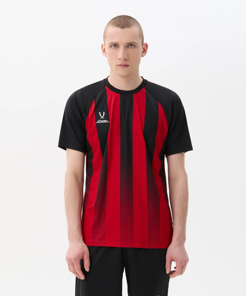 Футболка игровая JOGEL CAMP Striped Jersey, красный/черный