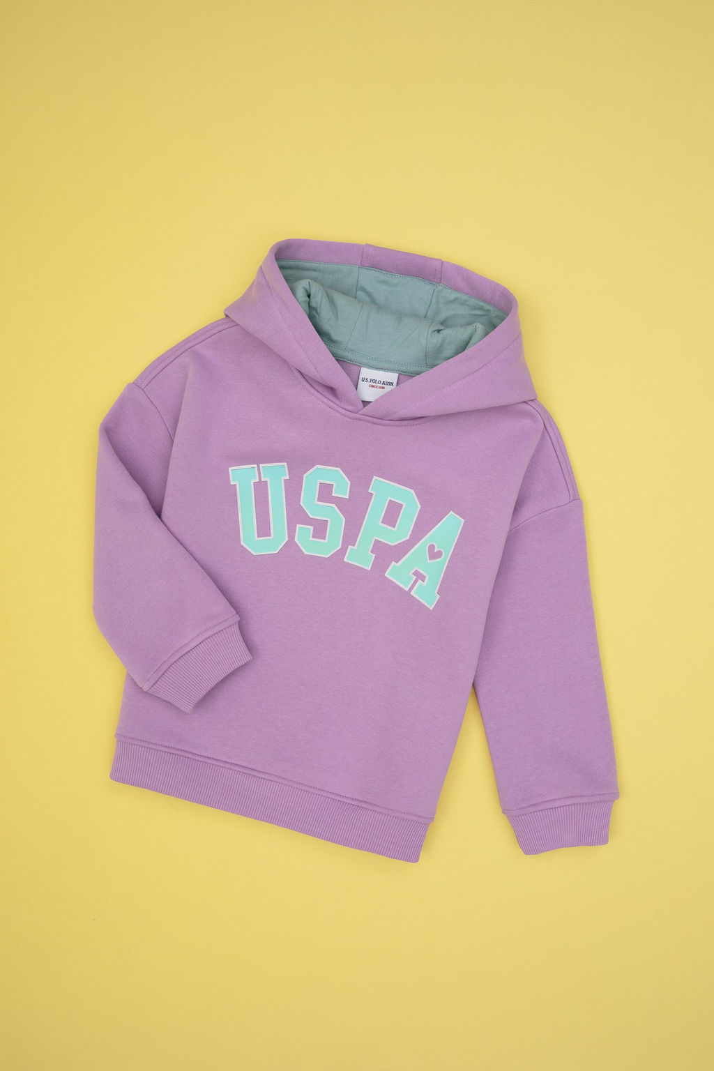 K_z _ocuk Lila _ardonlu Kap__onlu Sweatshirt Sepette S_rpriz _ndirim