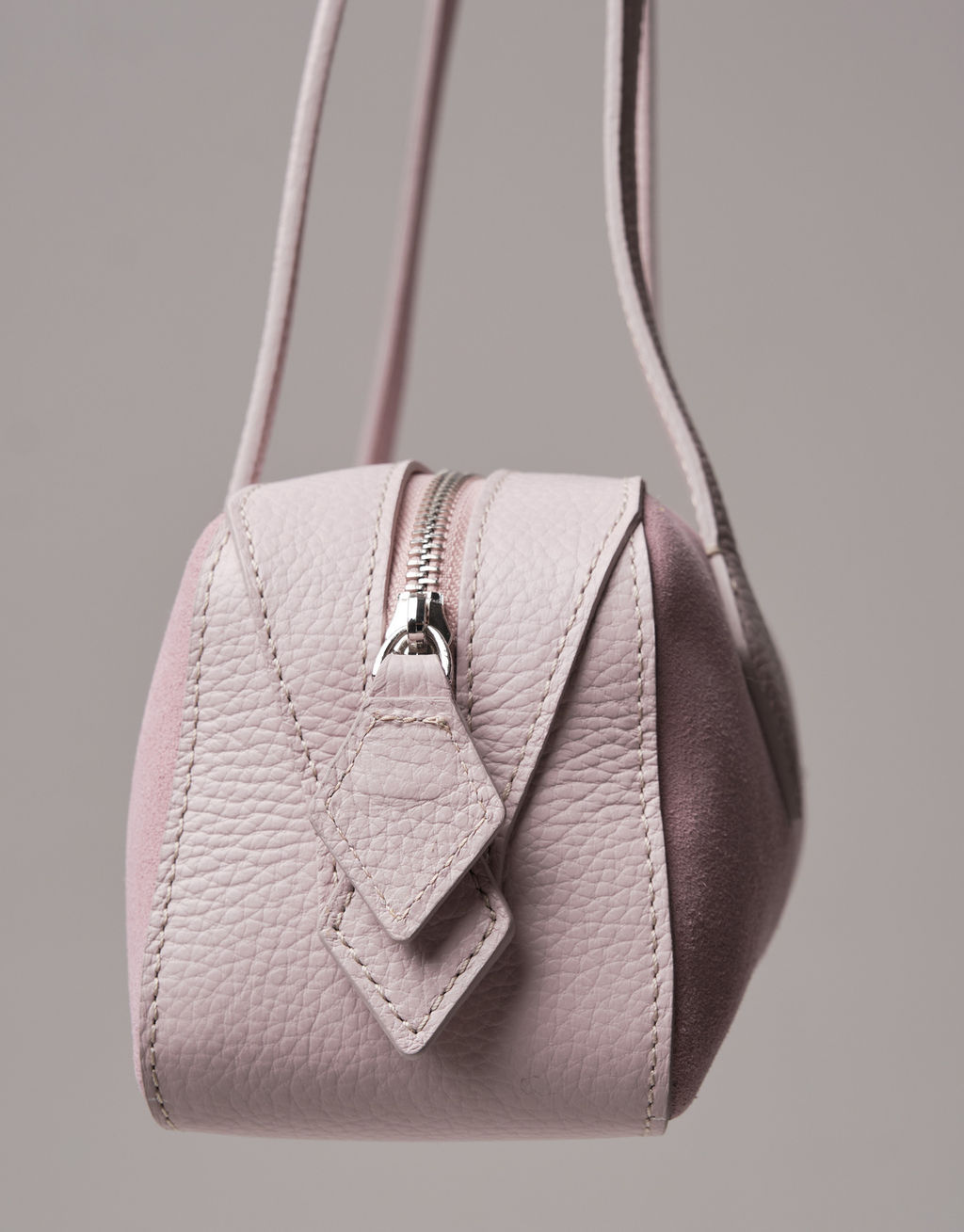 Сумка багет на плечо Deboro 31129 розовый дым