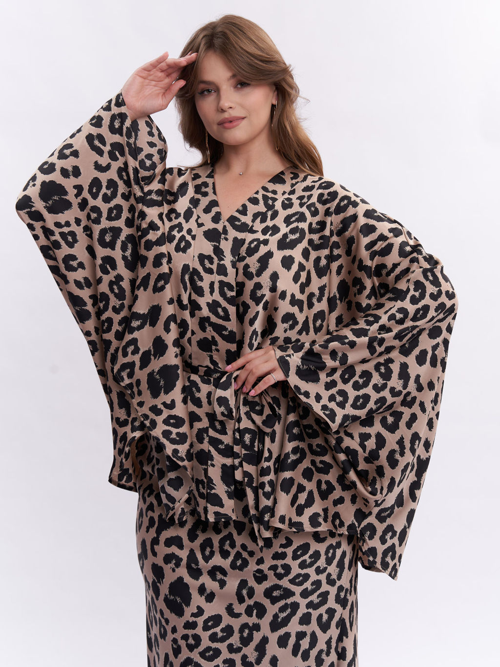 Шелковая леопардовая блузка TBL73537LEO18 - Артесса фото 8