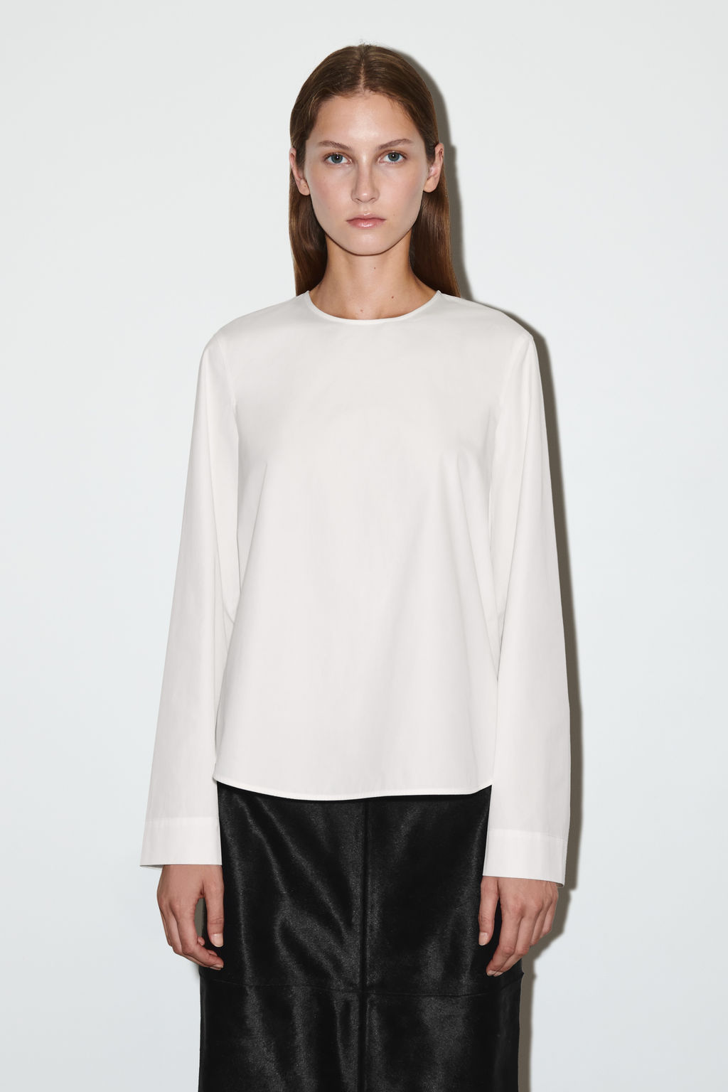 CURVED-HEM COTTON BLOUSE - H&m фото 2