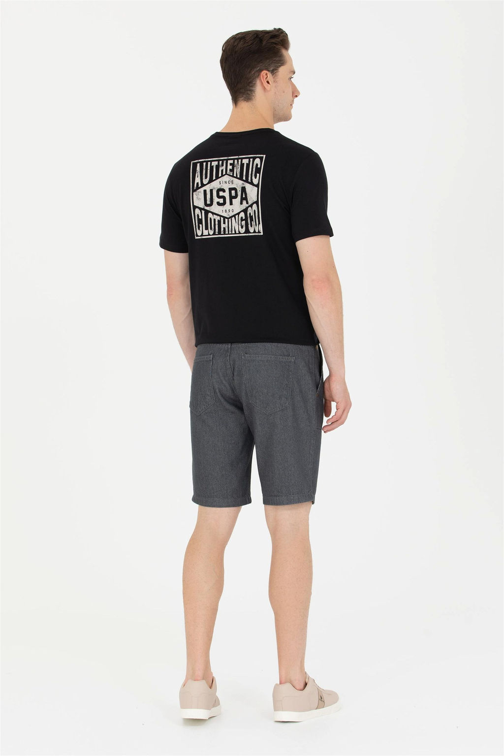 U. S. Polo Assn Мужские светло-серые джинсовые шорты - U.s. polo assn фото 11