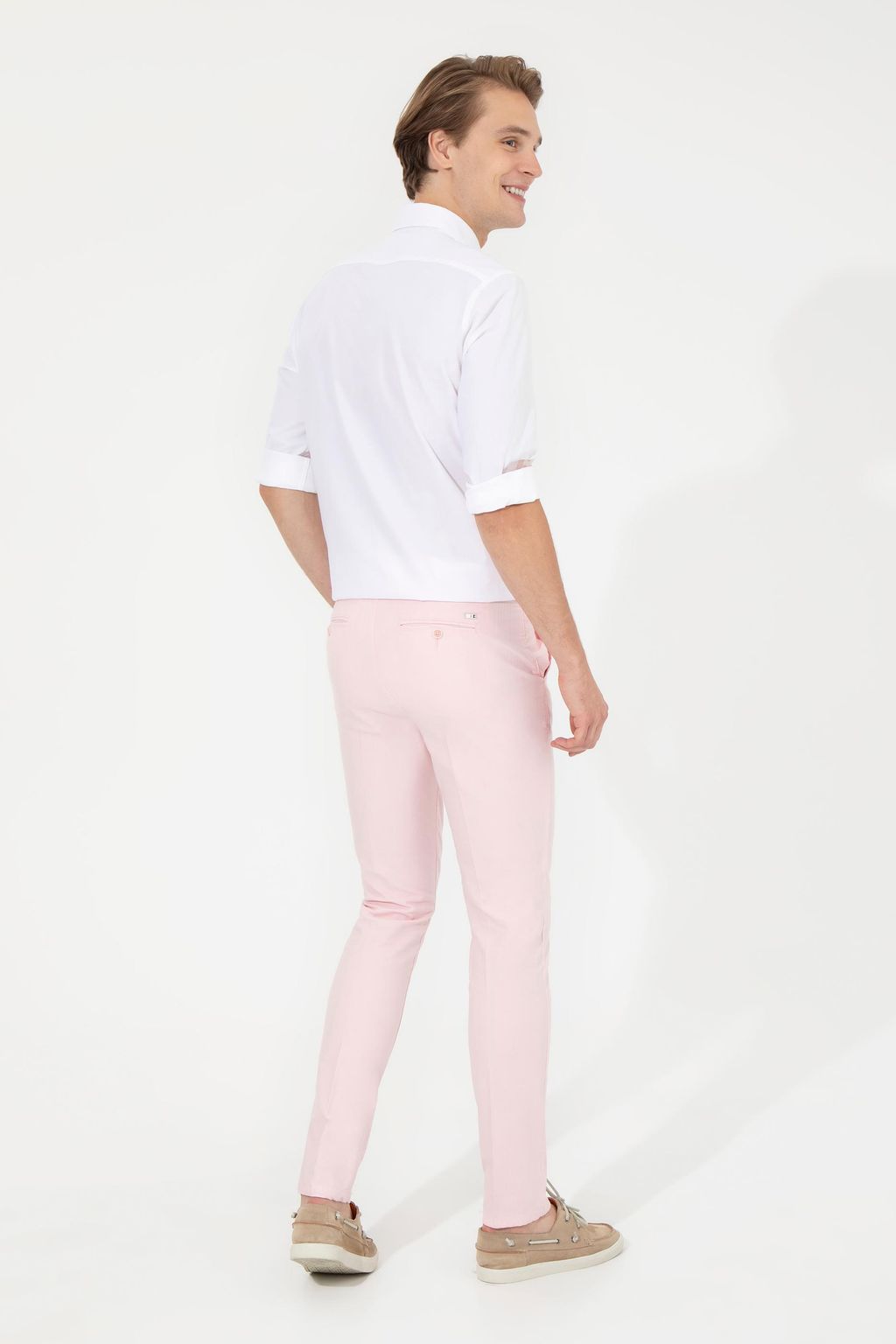 U. S. Polo Assn / Мужские розовые брюки из плотной ткани - U.s. polo assn фото 4