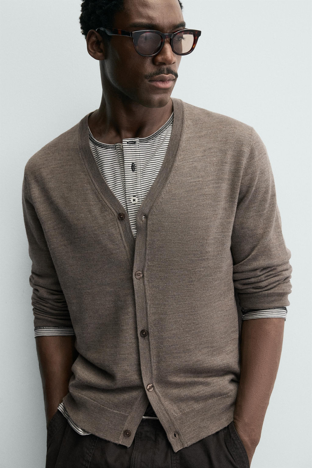 100% WOOL CARDIGAN - Zara фото 6