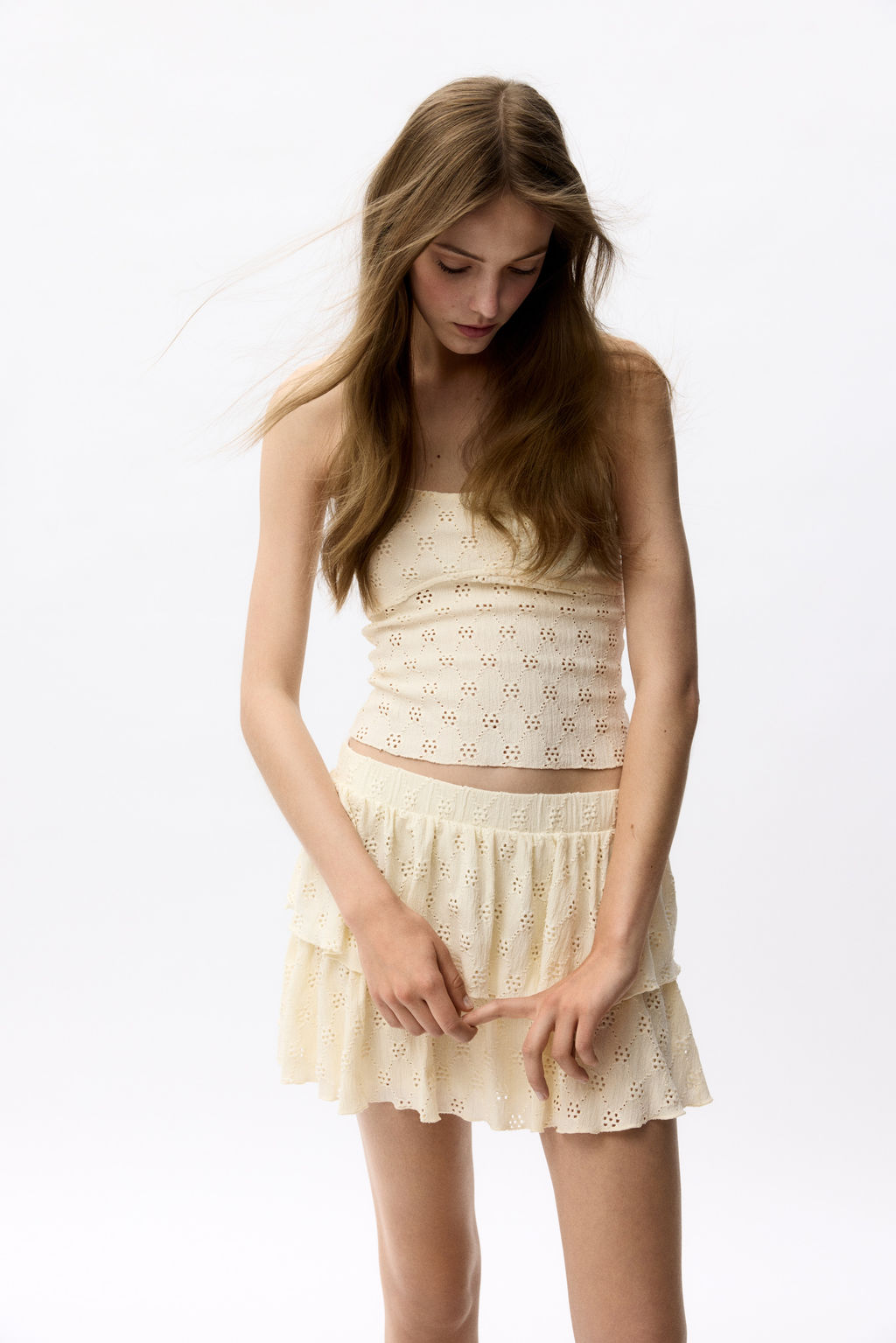 Minifalda con bordado ingl?s - H&m фото 5
