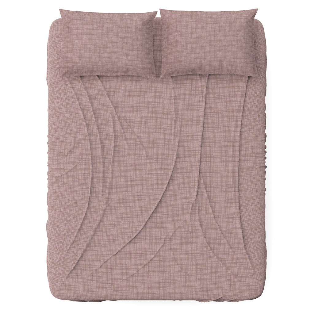 Простыня односпальная на резинке "Ария" беж 90х200см, свесы 27см, поплин "Комфорт" 115г/м2, хлопок 100%, упаковка "классическая" ПВХ 28х41см, "Домашняя мода" (Россия)