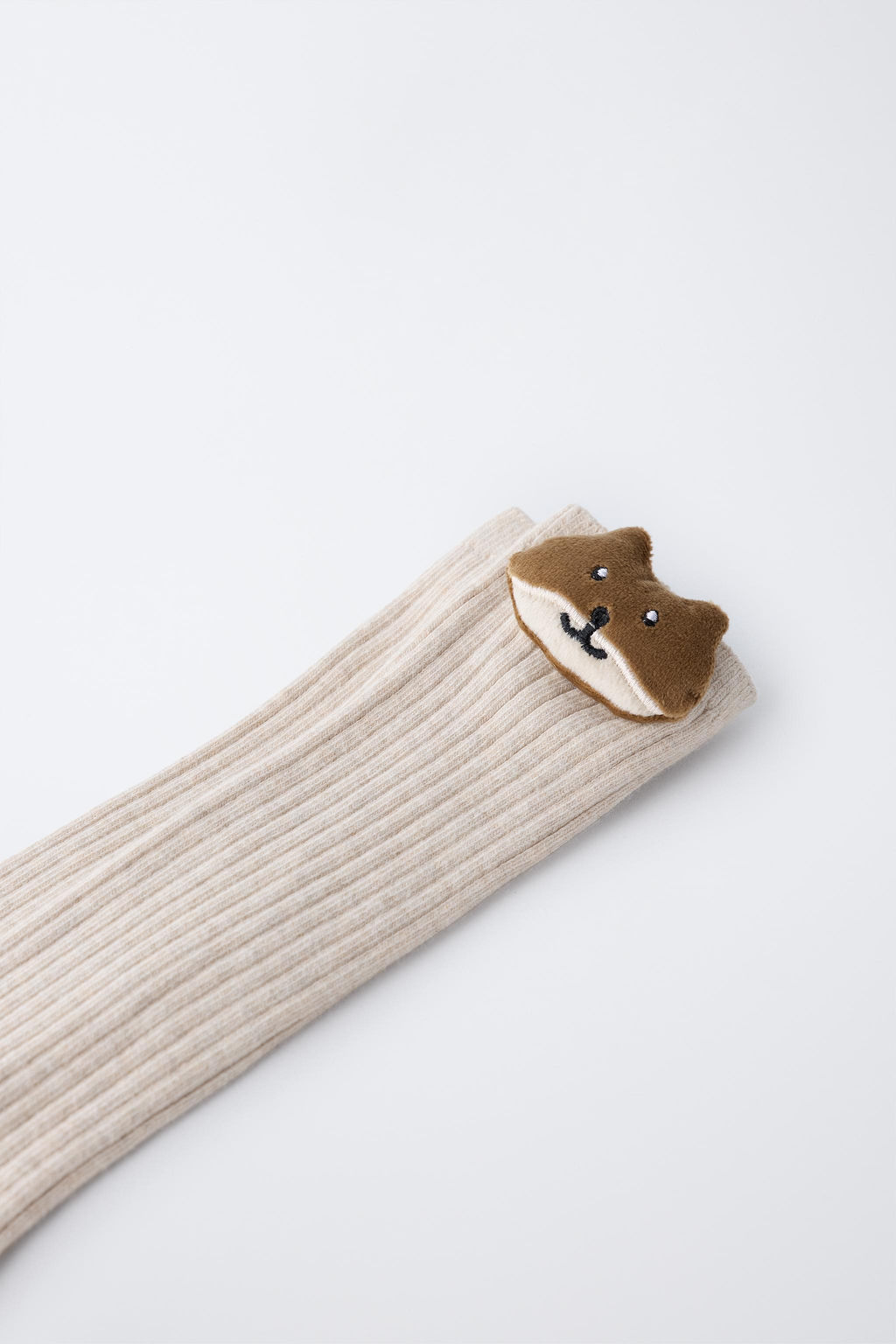 LONG RIBBED SOCKS WITH ANIMAL DETAIL - Zara фото 2
