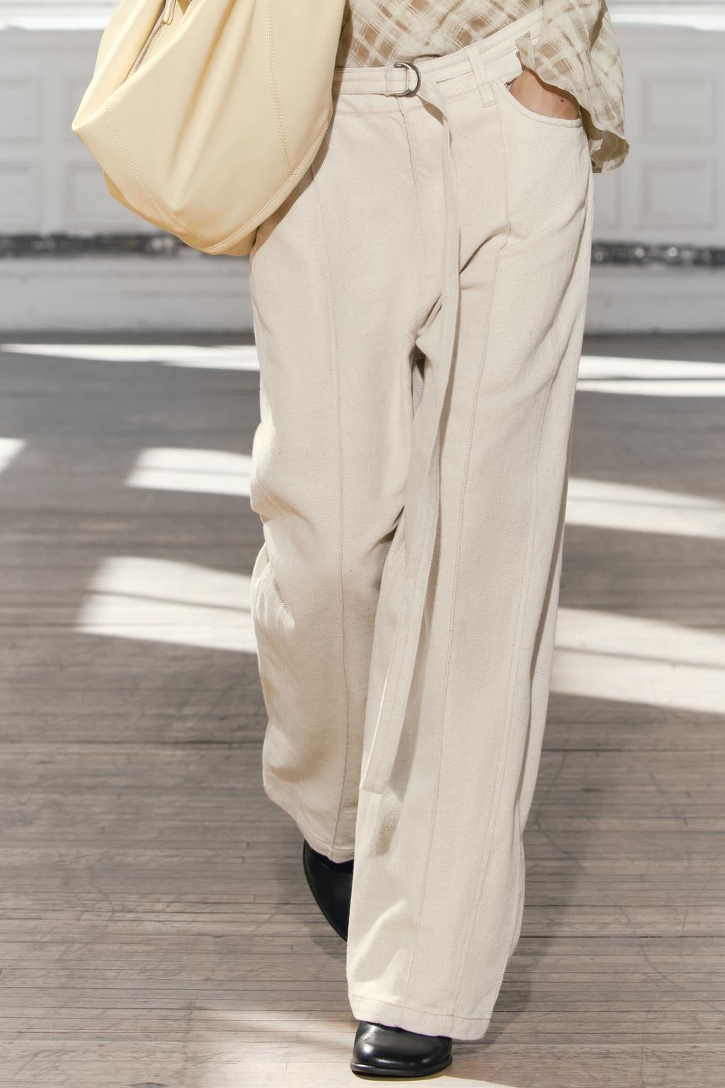 ZW COLLECTION STRAIGHT-LEG MID-RISE JEANS - Zara фото 2