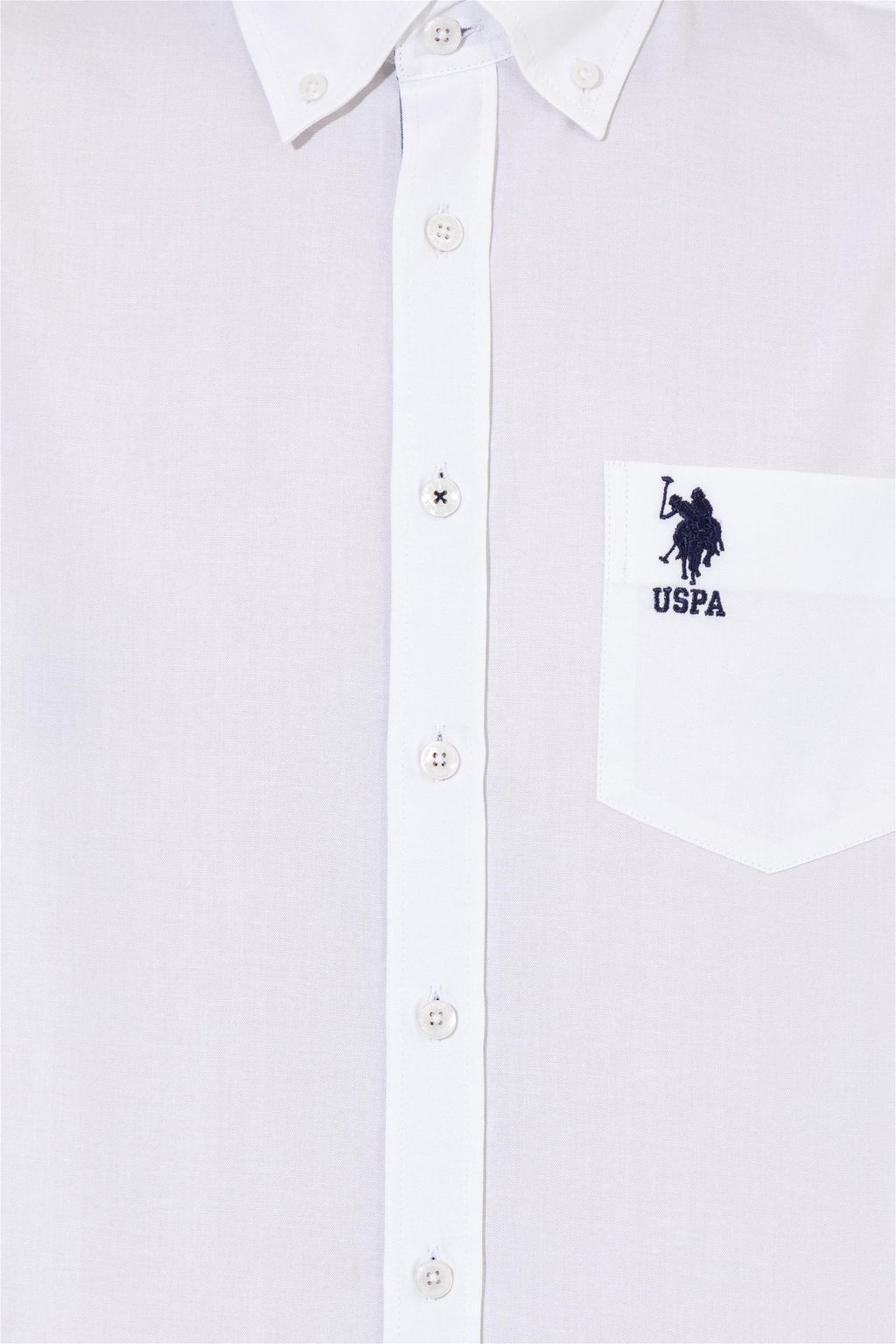 Мужская белая рубашка с длинным рукавом - U.s. polo assn фото 6