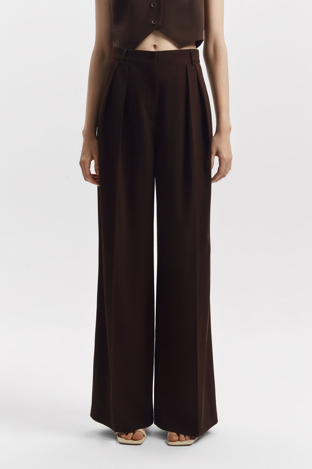 Брюки-палаццо со складками - Mollis фото 2